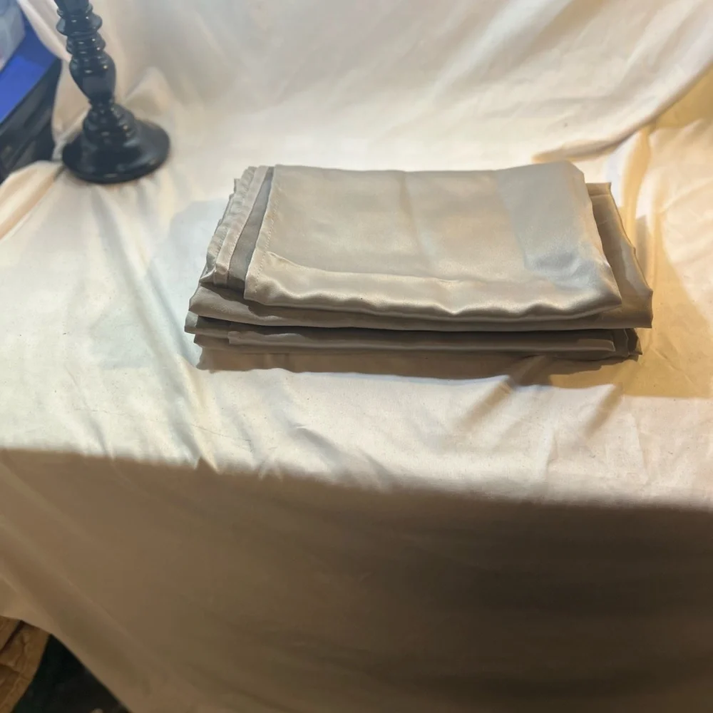 Elegant Gray black out curtains set of 4 63”